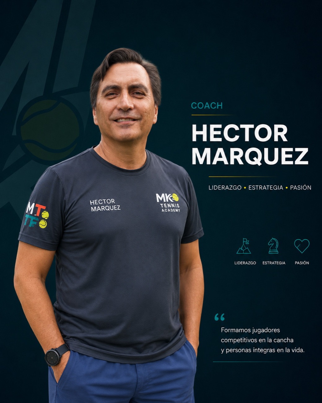 Héctor Márquez, coach de tenis