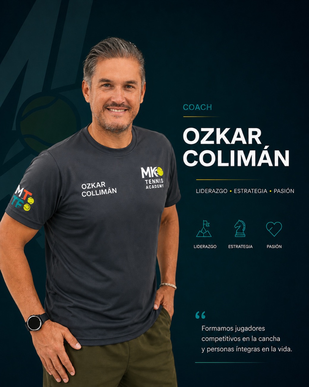 Ozkar Colliman Méndez Torres, coach de tenis