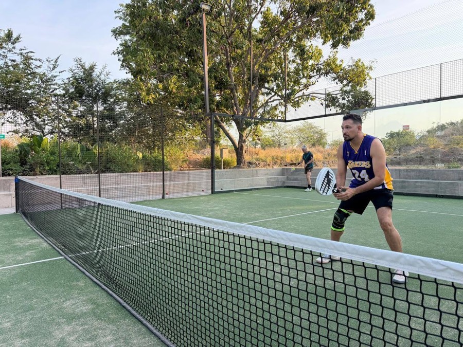Partido de la Liga MK Pádel
